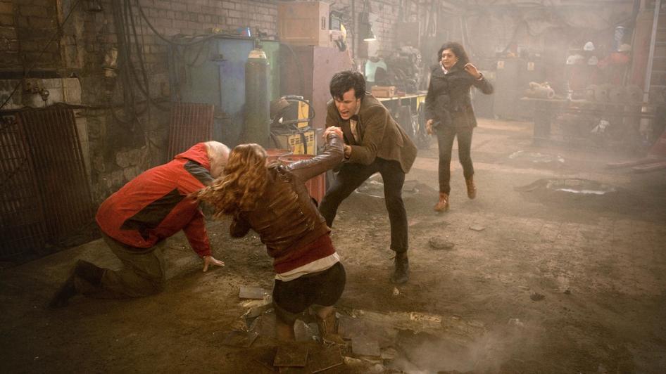 Still of Meera Syal, Matt Smith and Karen Gillan in Doctor Who (2005)