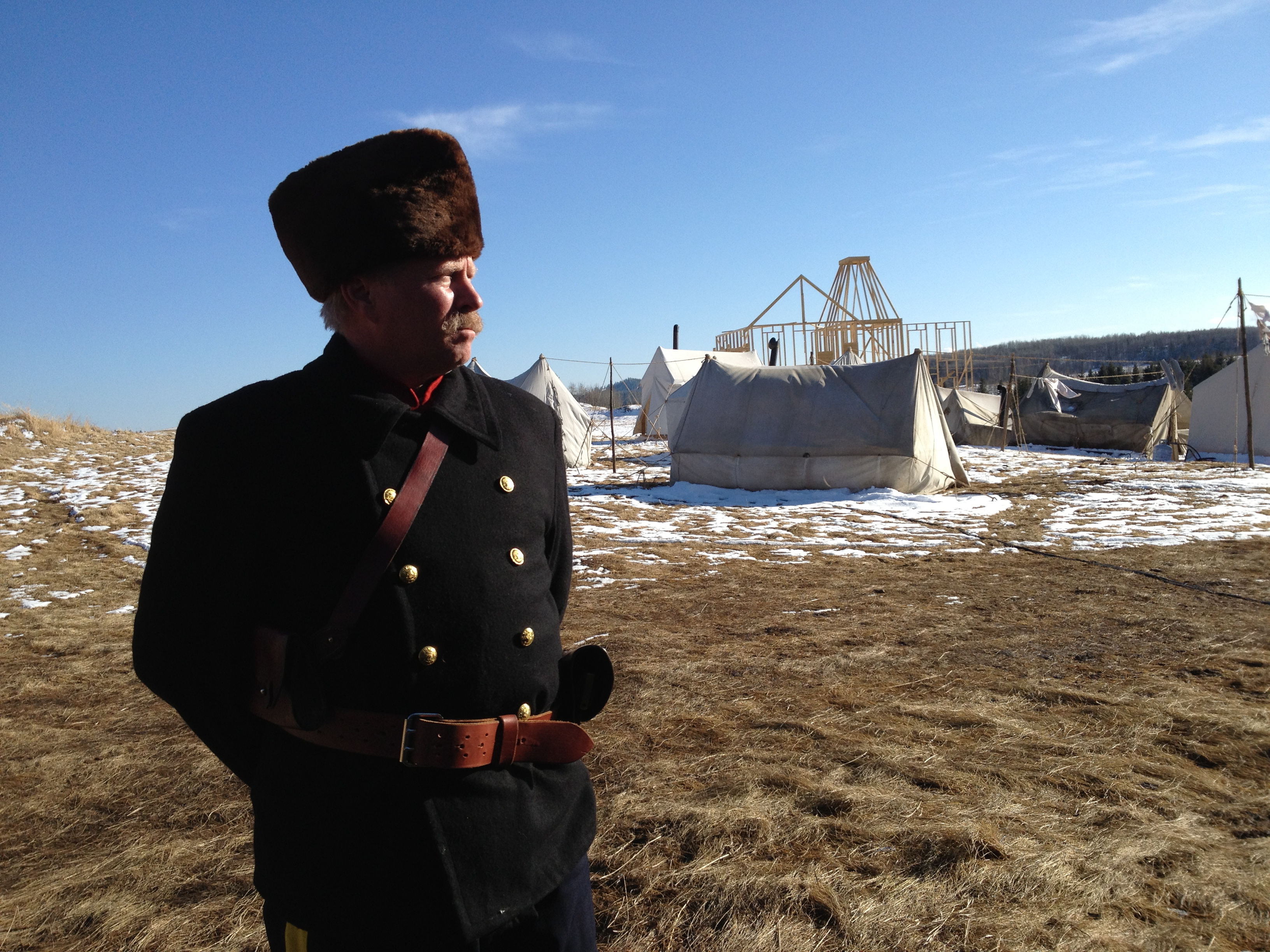 Terry A. Brown on the set of Klondike