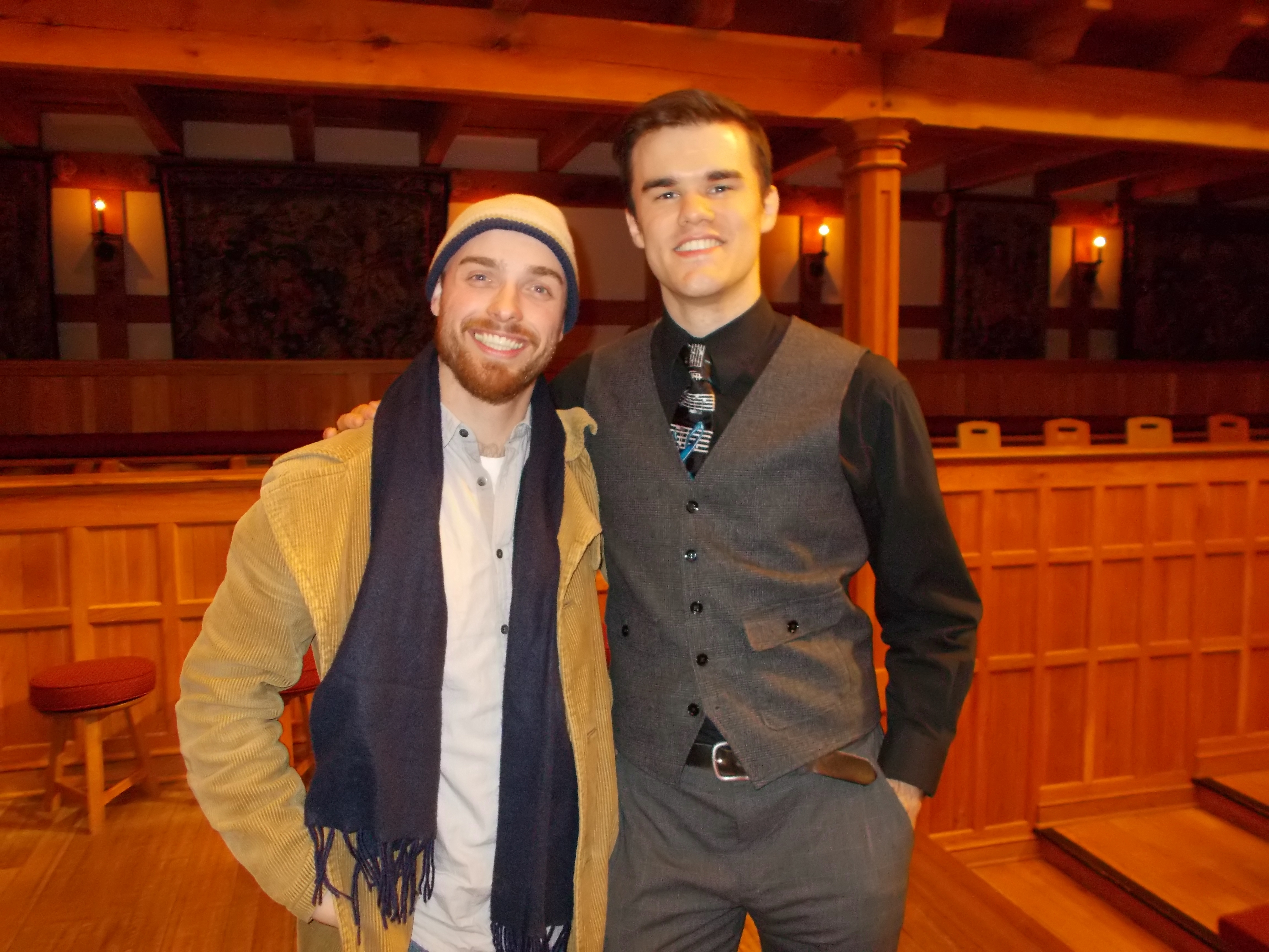 Alex Miller and Scott Campbell at the American Shakespeare Center in Staunton, VA.