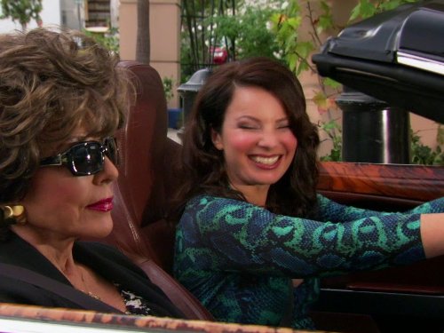 Still of Fran Drescher and Joan Collins in Happily Divorced (2011)