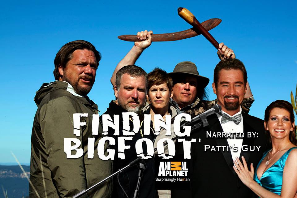 Ken Scott with the cast from Animal Planet's Finding Bigfoot.