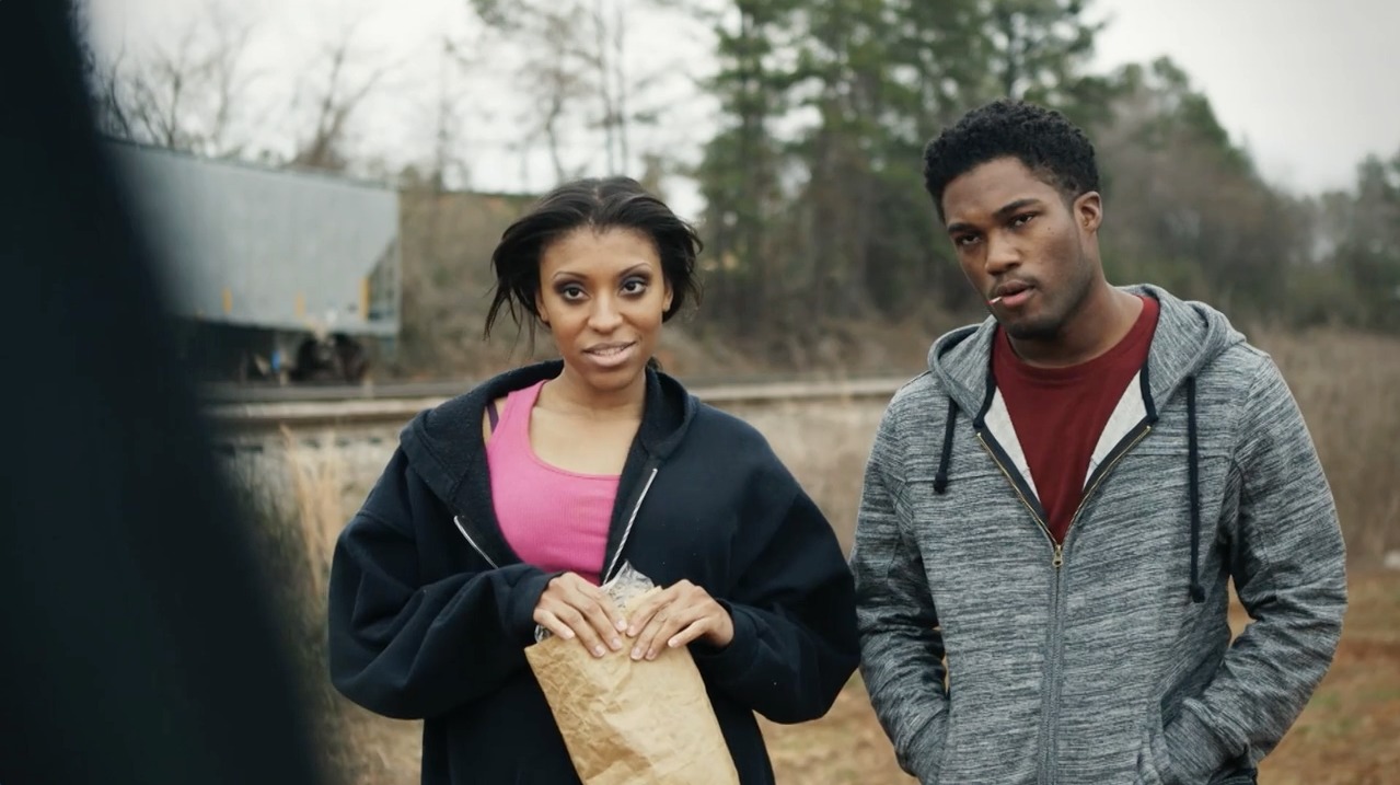 Still of Antonio Madison and Aja Morgan in Attack of the Morningside Monster