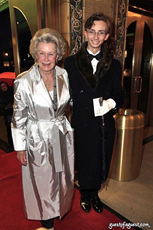 Dina Merrill and Cole Rumbough arrive at Alvin Ailey's Opening Night Gala in NYC on December 3, 2009.