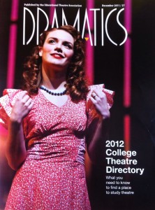 Cover of Dramatics Magazine, 2012