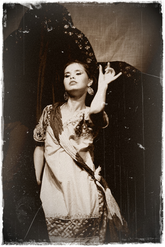 Still of Olga N. Bogdanova performing in Zeshan Bhatti's off-Broadway play 