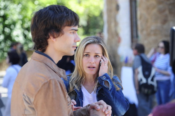 Still of Piper Perabo and Christopher Gorham in Covert Affairs (2010)