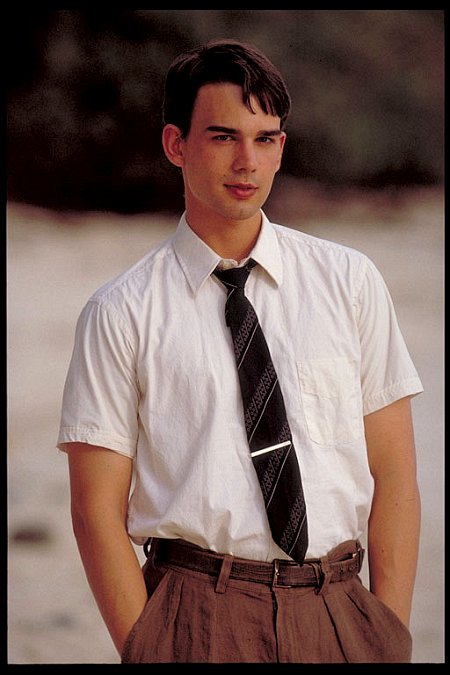 CHRISTOPHER GORHAM looks on as he walks along the shore of his tiny island home in the film THE OTHER SIDE OF HEAVEN. (Photo courtesy of 3Mark Entertainment.)