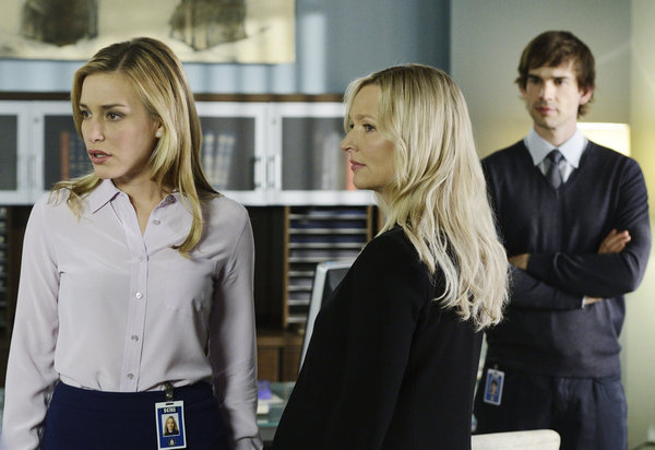 Still of Piper Perabo, Joan Campbell, Christopher Gorham and Kari Matchett in Covert Affairs (2010)