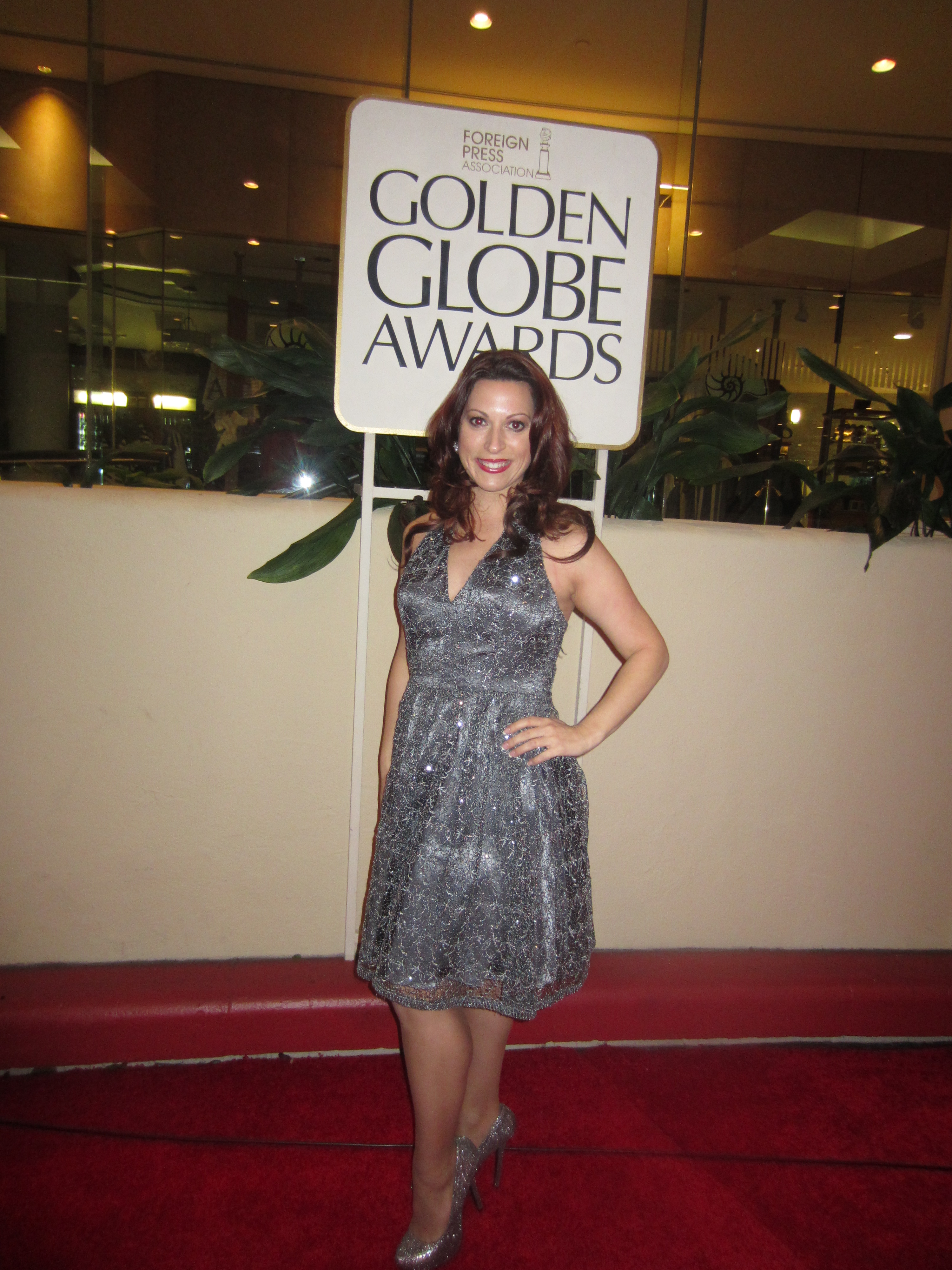 Michelle Romano at The Golden Globes