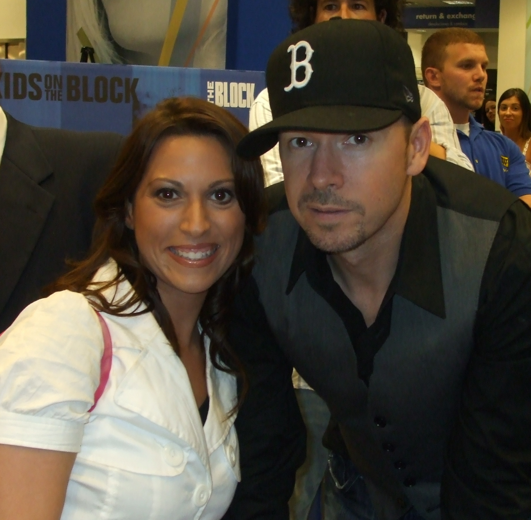 Michelle Romano and Donnie Wahlberg