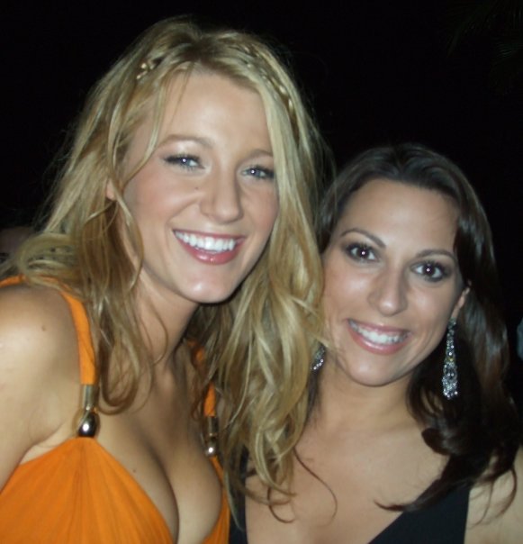 Michelle Romano and Blake Lively at the NY Premier of 