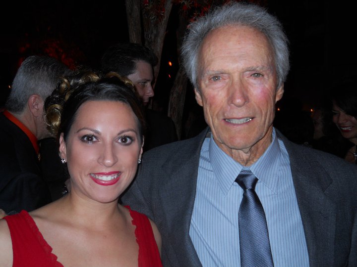Michelle Romano and Clint Eastwood at the NYC Premiere of 