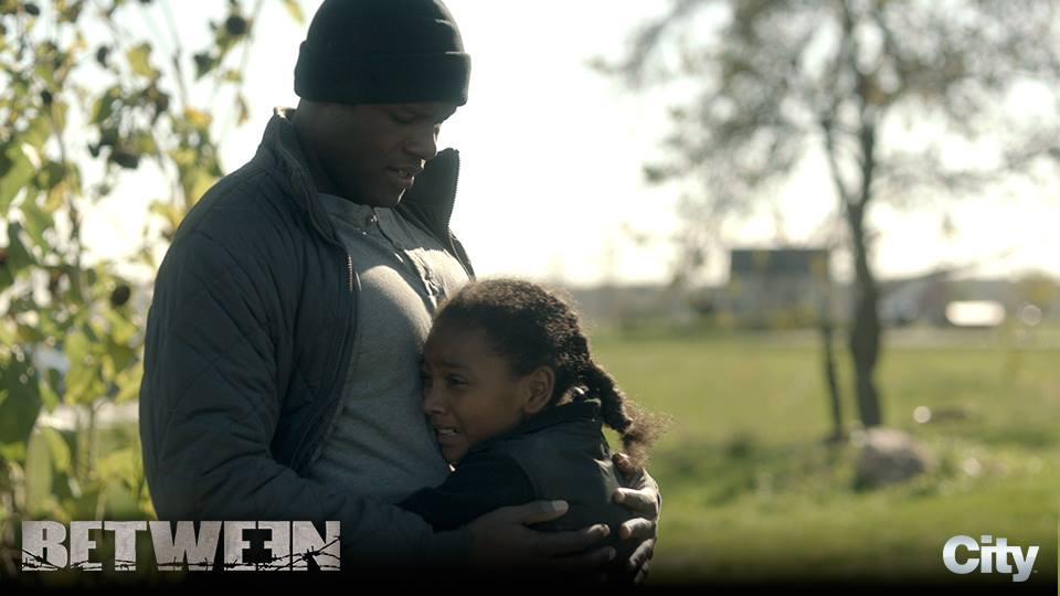 Shailyn Pierre-Dixon as 'Frances' with her on-screen brother played by Ryan Allen, in BETWEEN.