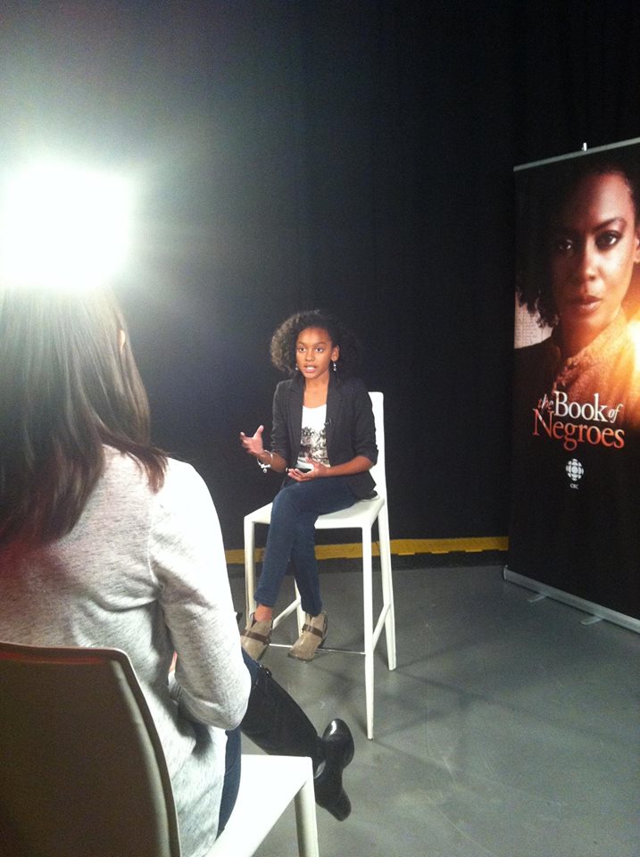 Shai Pierre-Dixon at 'The Book of Negroes' CBC press conference one-on-one interviews.