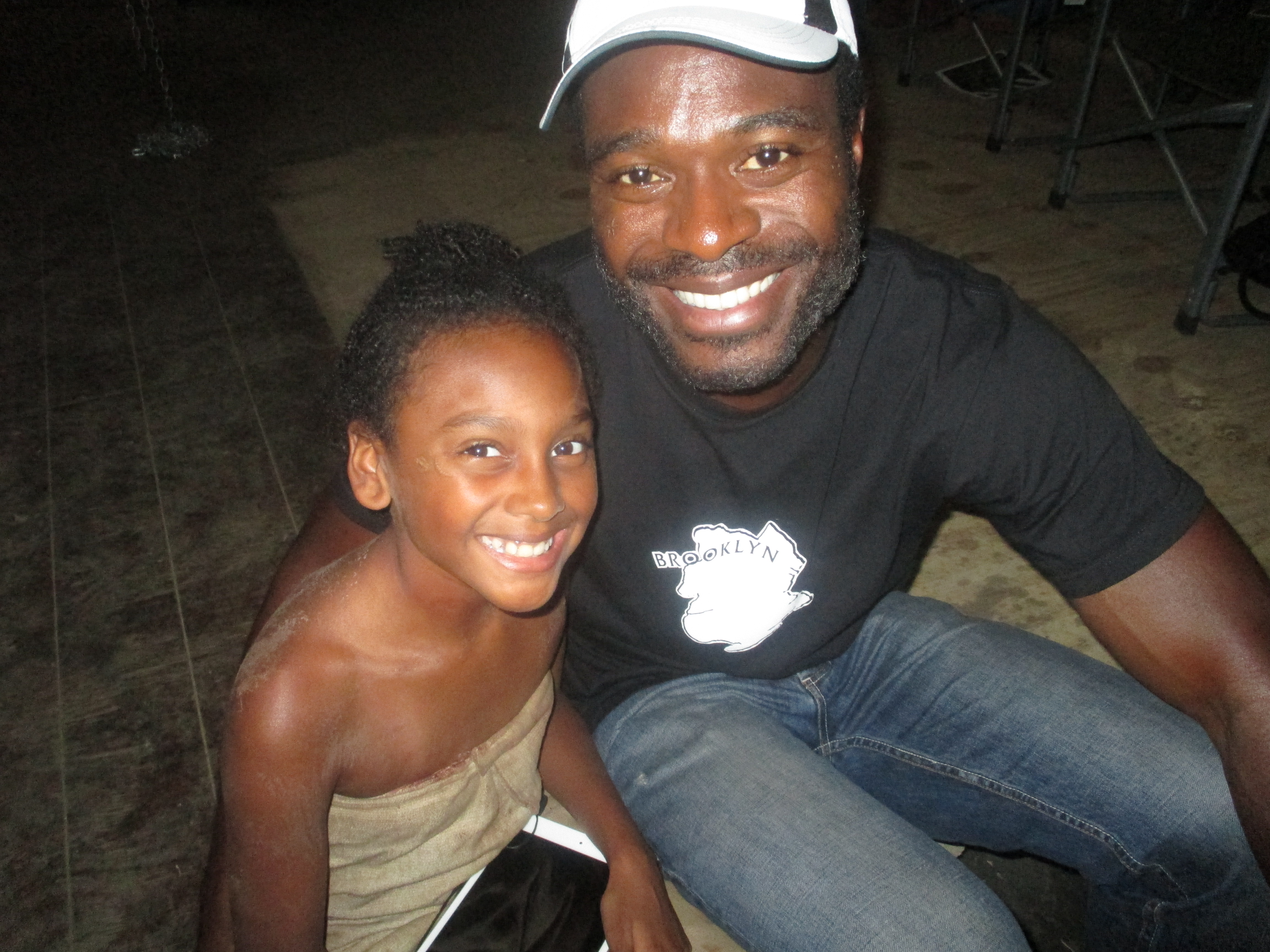 Shai Pierre-Dixon and Actor Lyric Bent, on the set of 'The Book of Negroes'