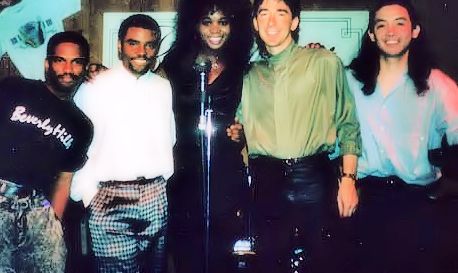 Temperance Lance-Council pictured with Norman Brown and his band members ~ ~ Back in the day in Westwood, Calif.