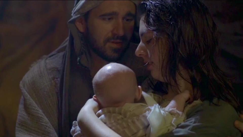 Film still from Sounds Of The Season by MBC Productions. Portraying Mary from the biblical nativity story.