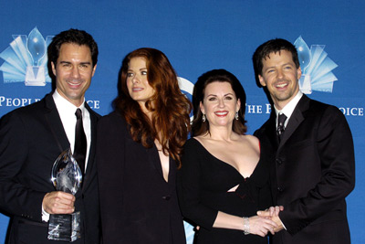 Sean Hayes, Eric McCormack, Debra Messing and Megan Mullally