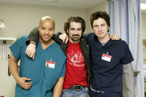 Zach Braff and Donald Faison in Scrubs (2001)