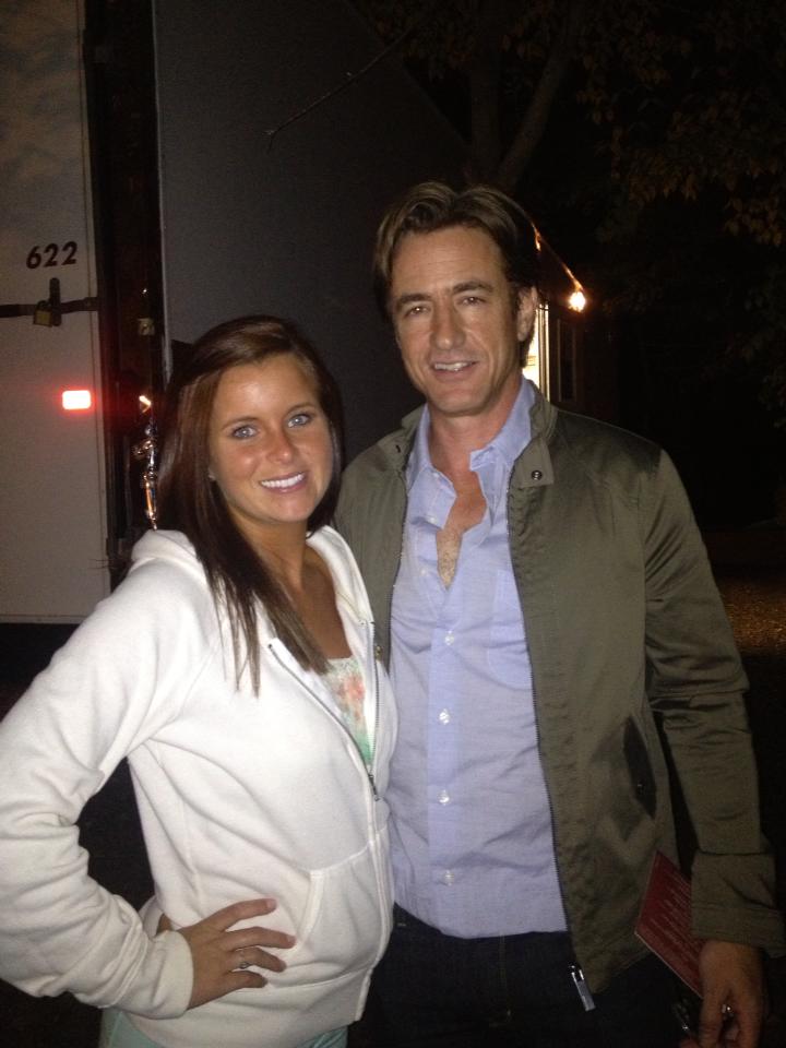 Kaitlyn Ervin and Dermot Mulroney set of Careful What You Wish For.