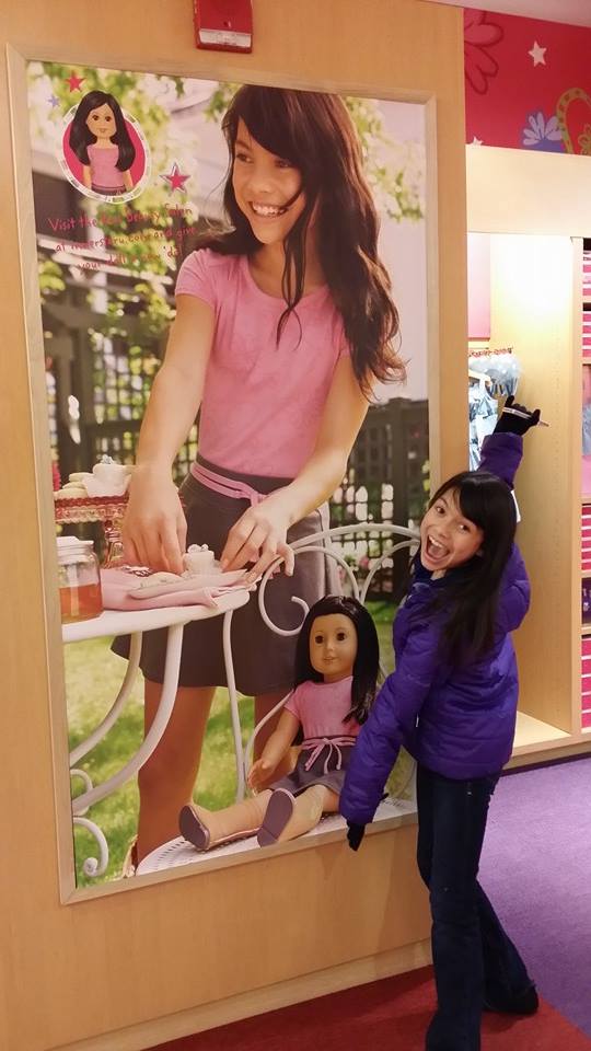 In-store marketing campaign for American Girl.