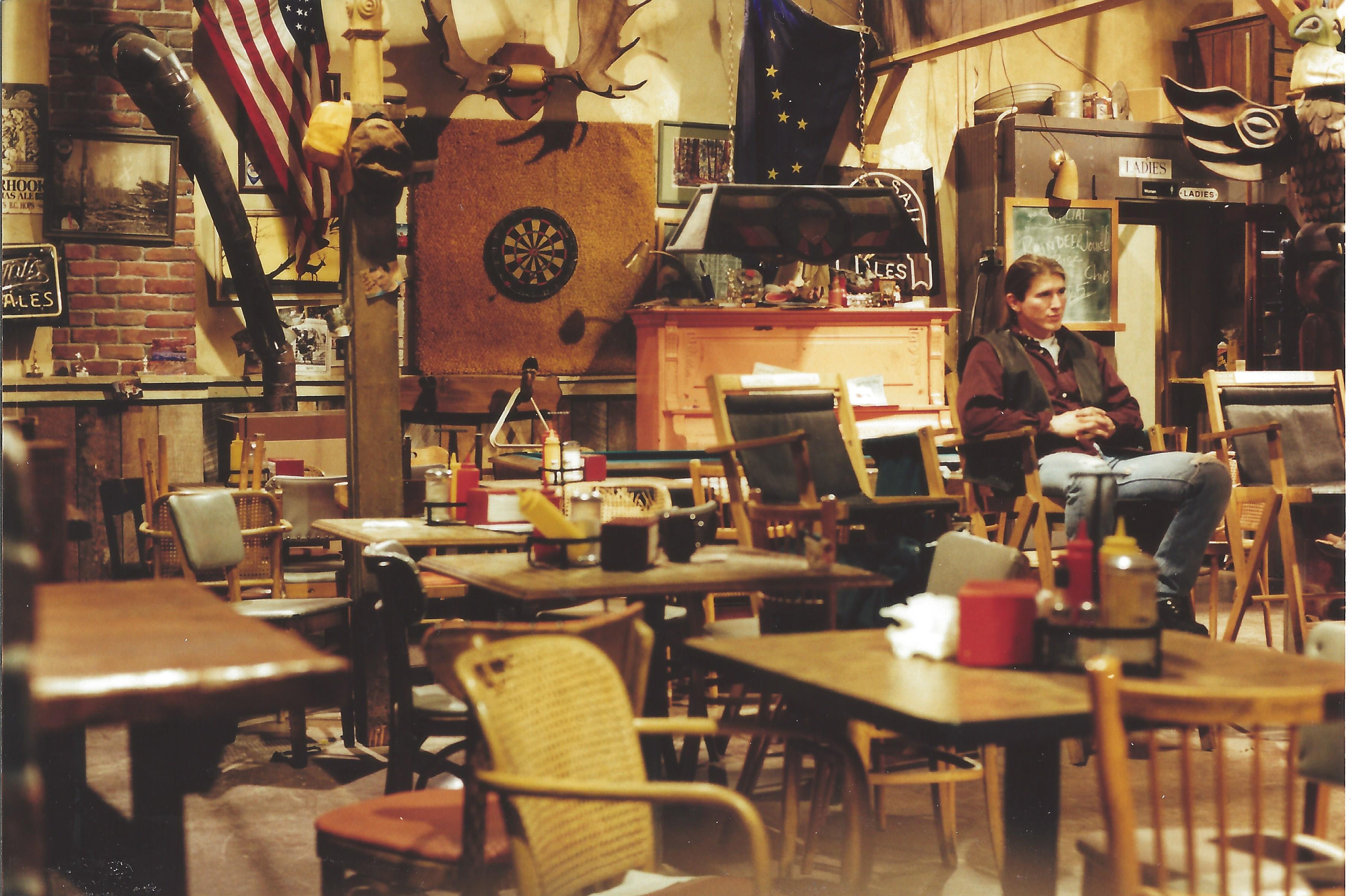 On the set of NORTHERN EXPOSURE, THE BRICK