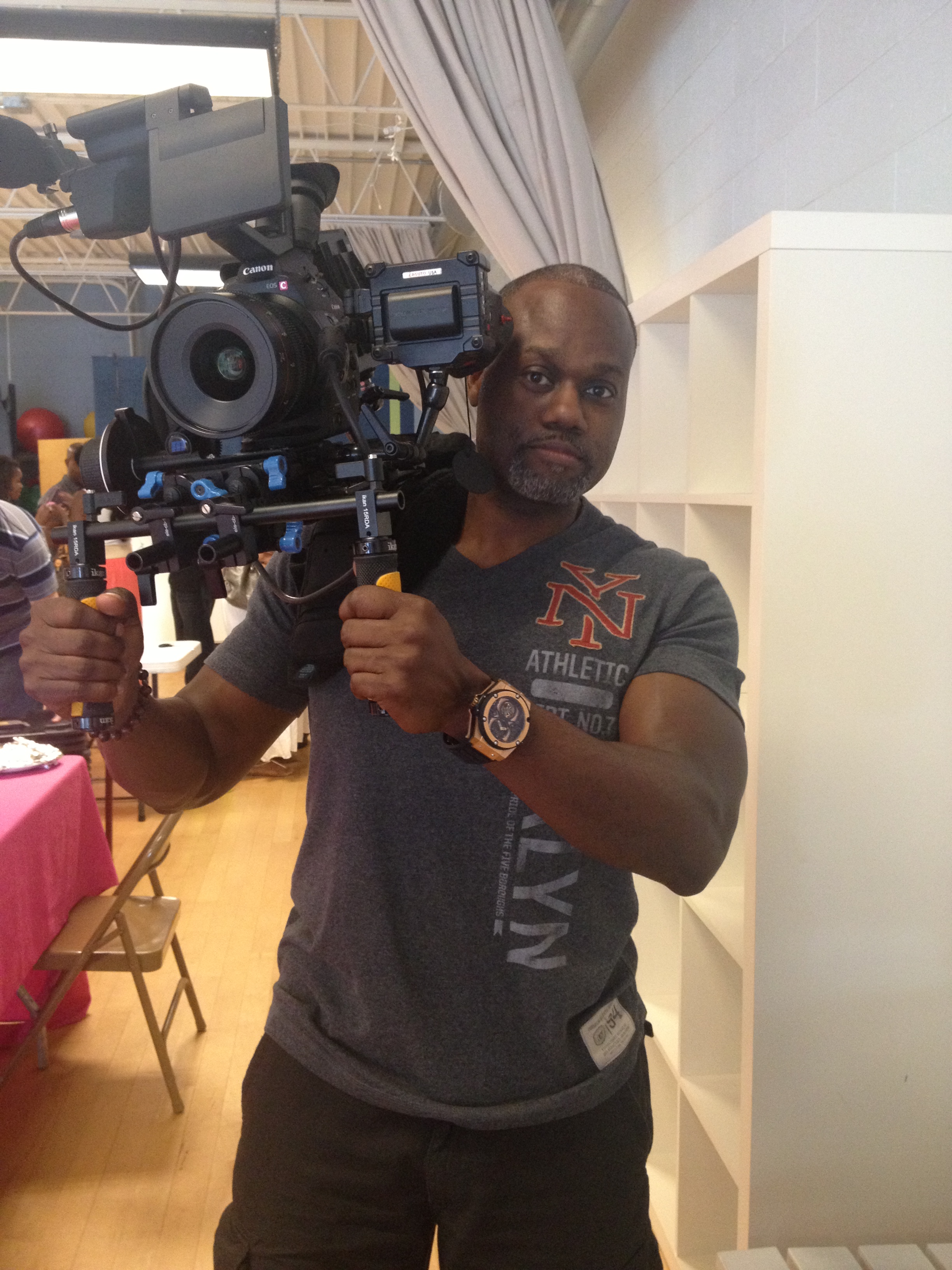 On set with the monster cam: The Canon C300 (Rigged Out)!!!