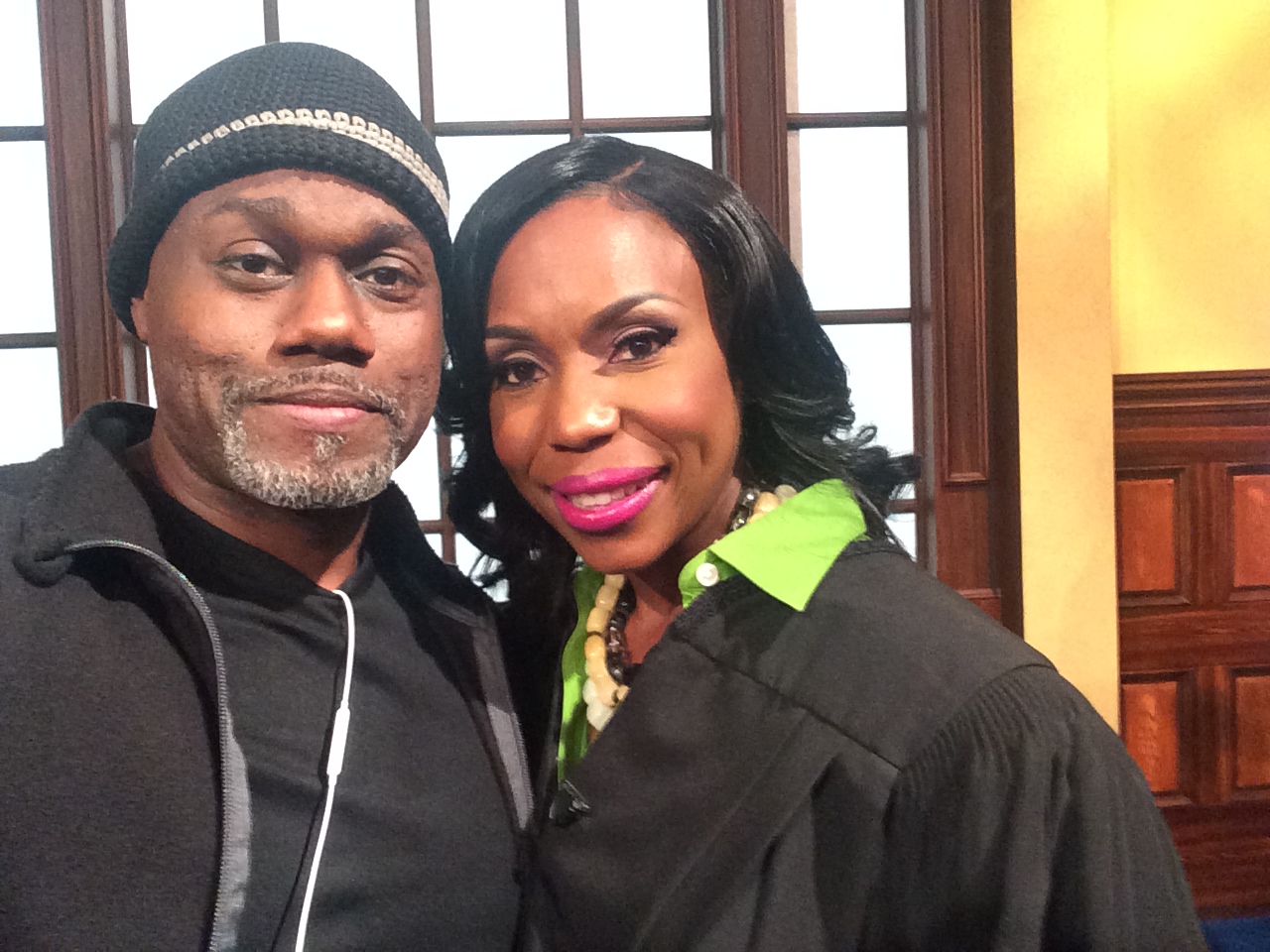 On set filming Lauren Lake's Paternity Court 2014. (Orion Productions/ The CW Network).