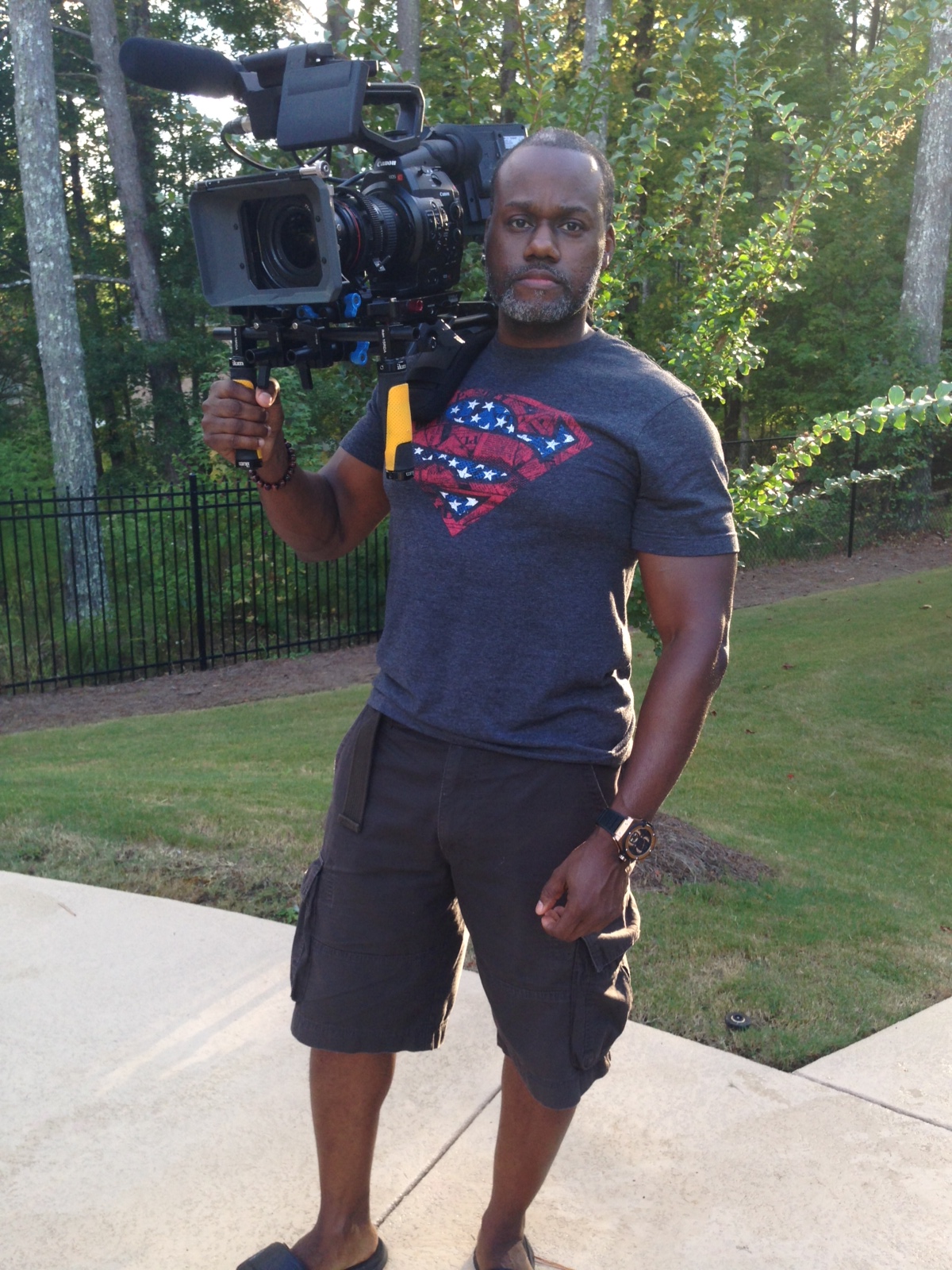 CWEST & The Canon C300 (his favorite tool on set).