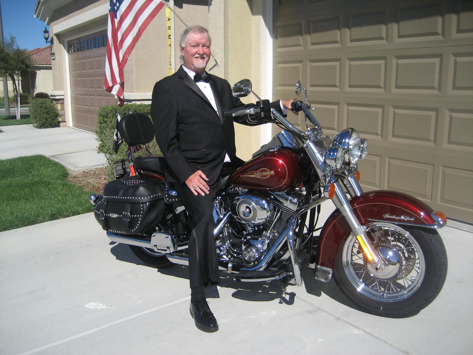 It's my daughter's wedding day. Do I go riding or go to her wedding? Think I'll ride my motorcycle to her wedding.