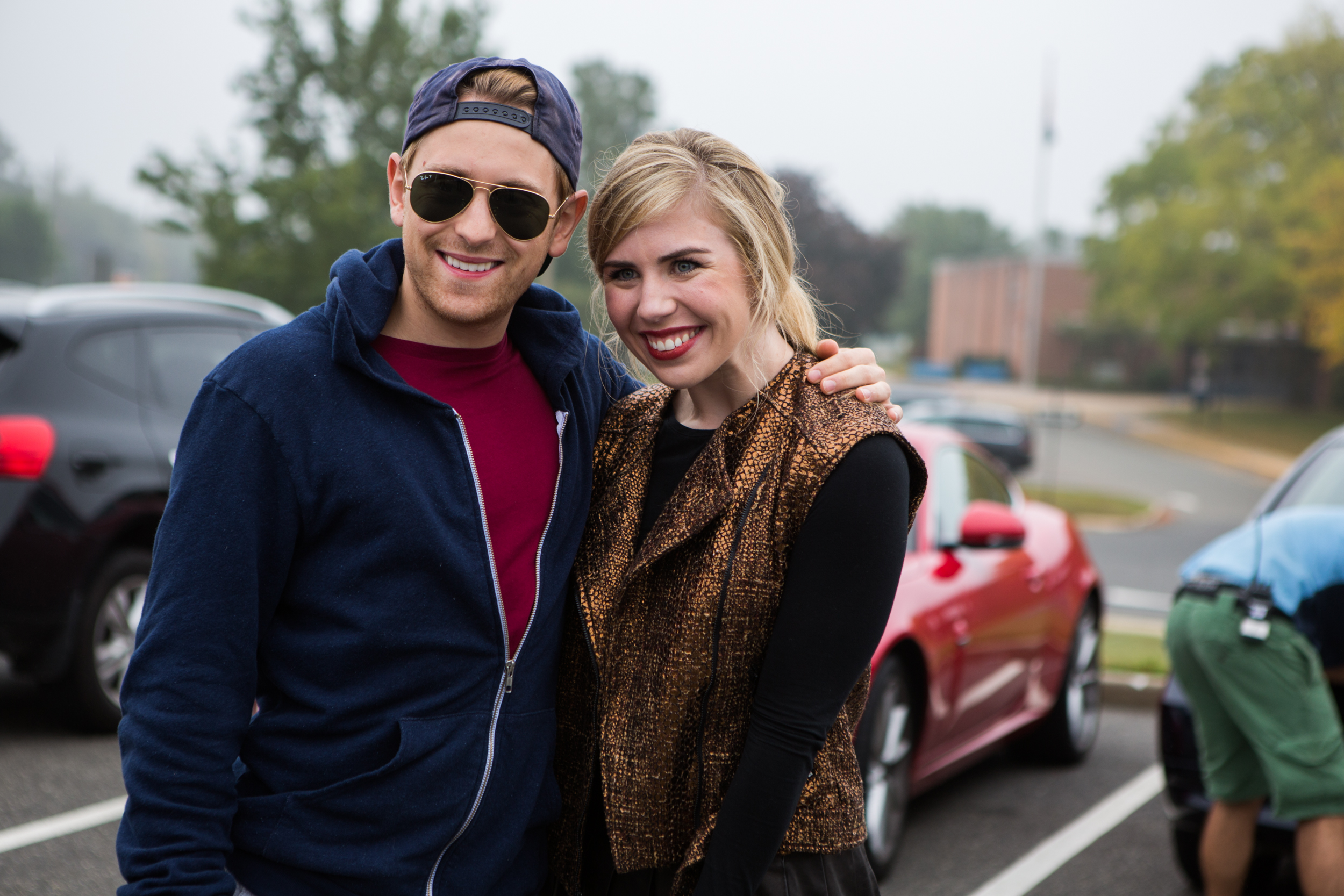 Sainty Nelsen & Eric Nelsen on set of 