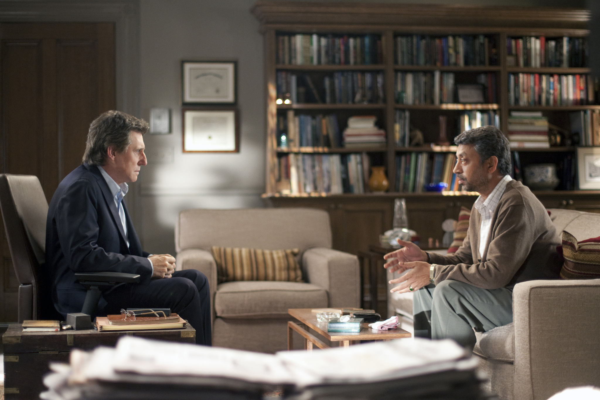 Still of Gabriel Byrne and Irrfan Khan in In Treatment (2008)