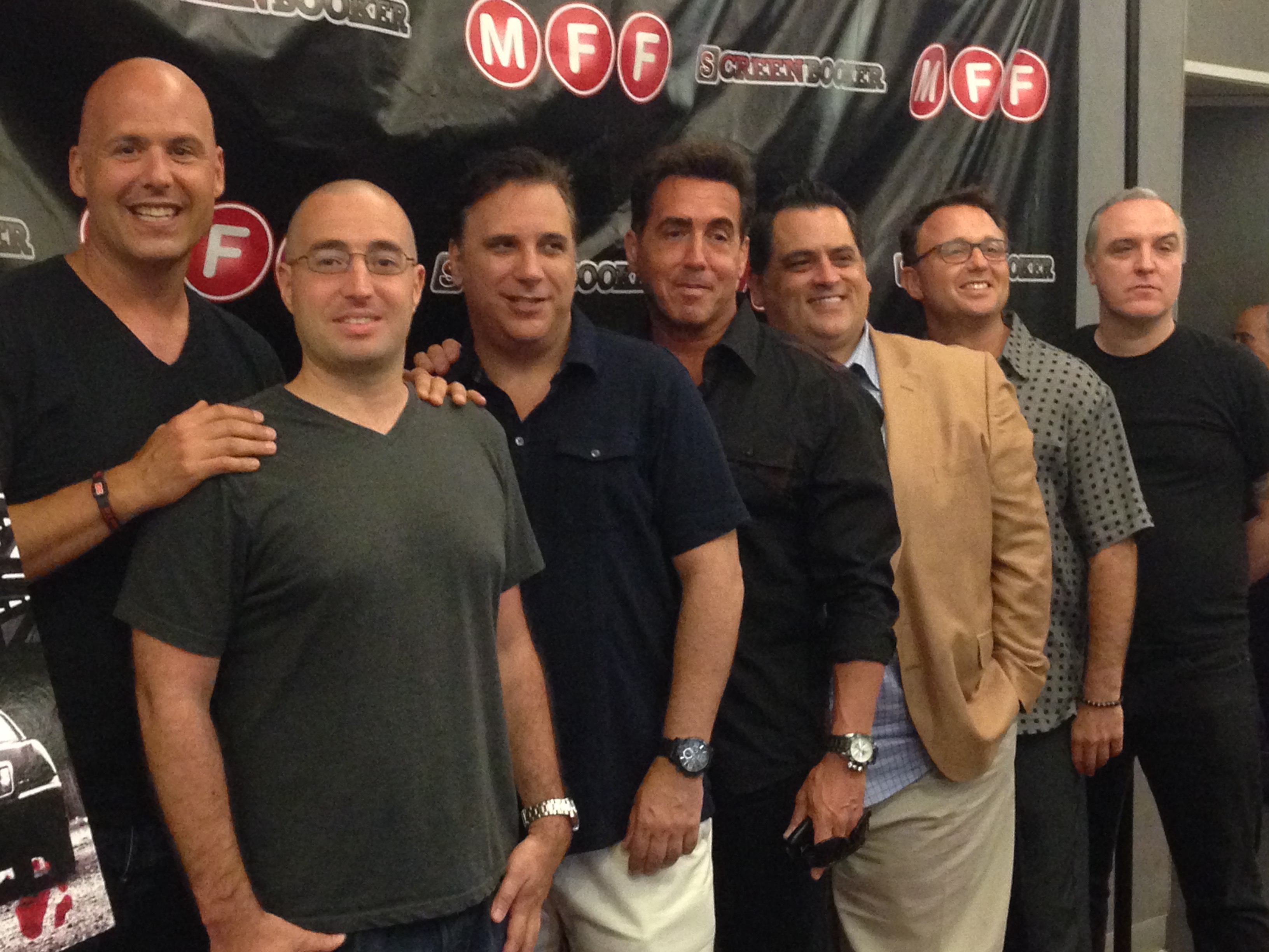 Joe Basile, Mark Bernardi, Lou Martini, Jr., Anthony Mangano, Stephen Badalamenti at the Manhattan Film Festival, WEST END.
