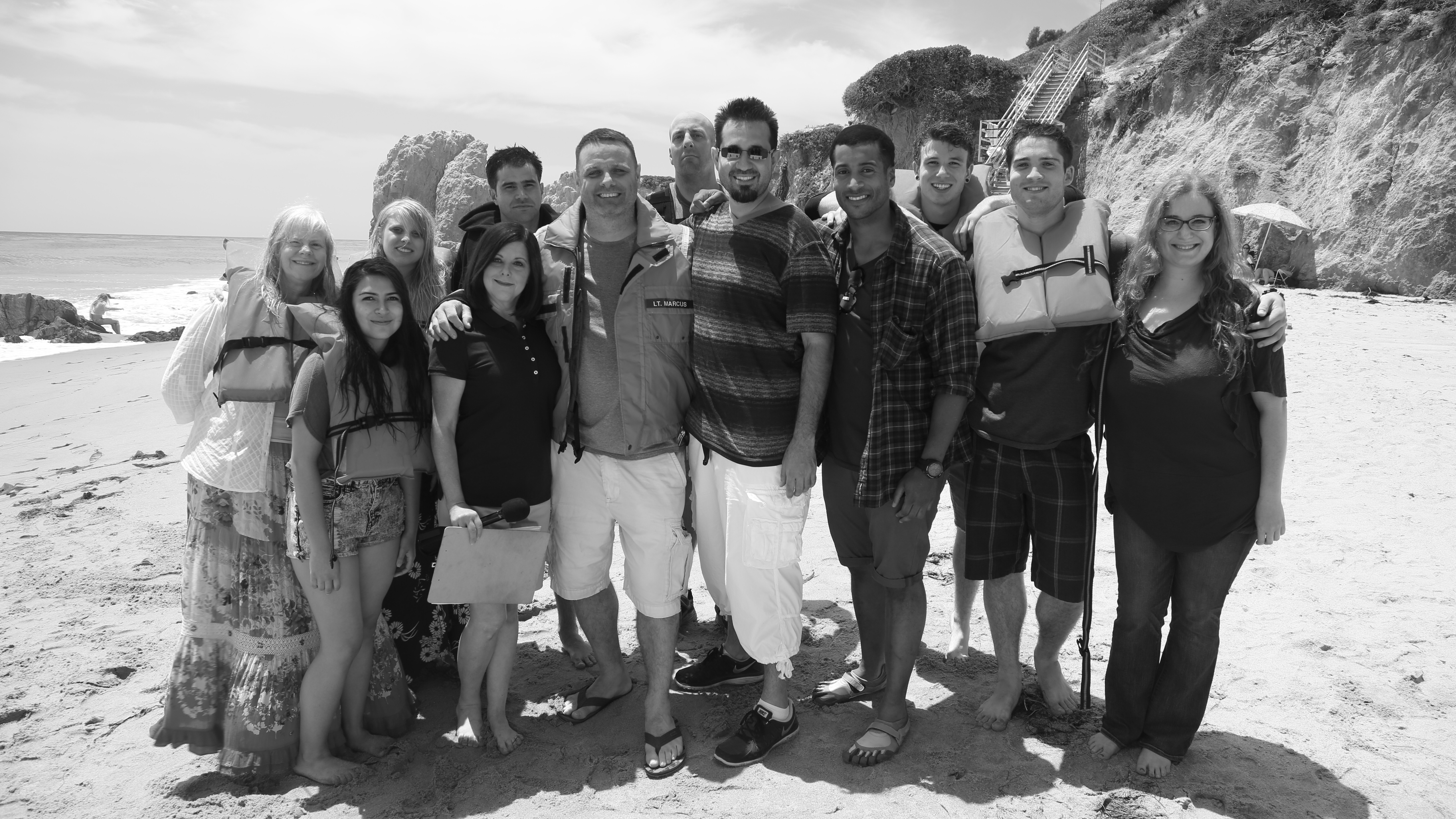 On location in Malibu with the Capsized Cast and Crew