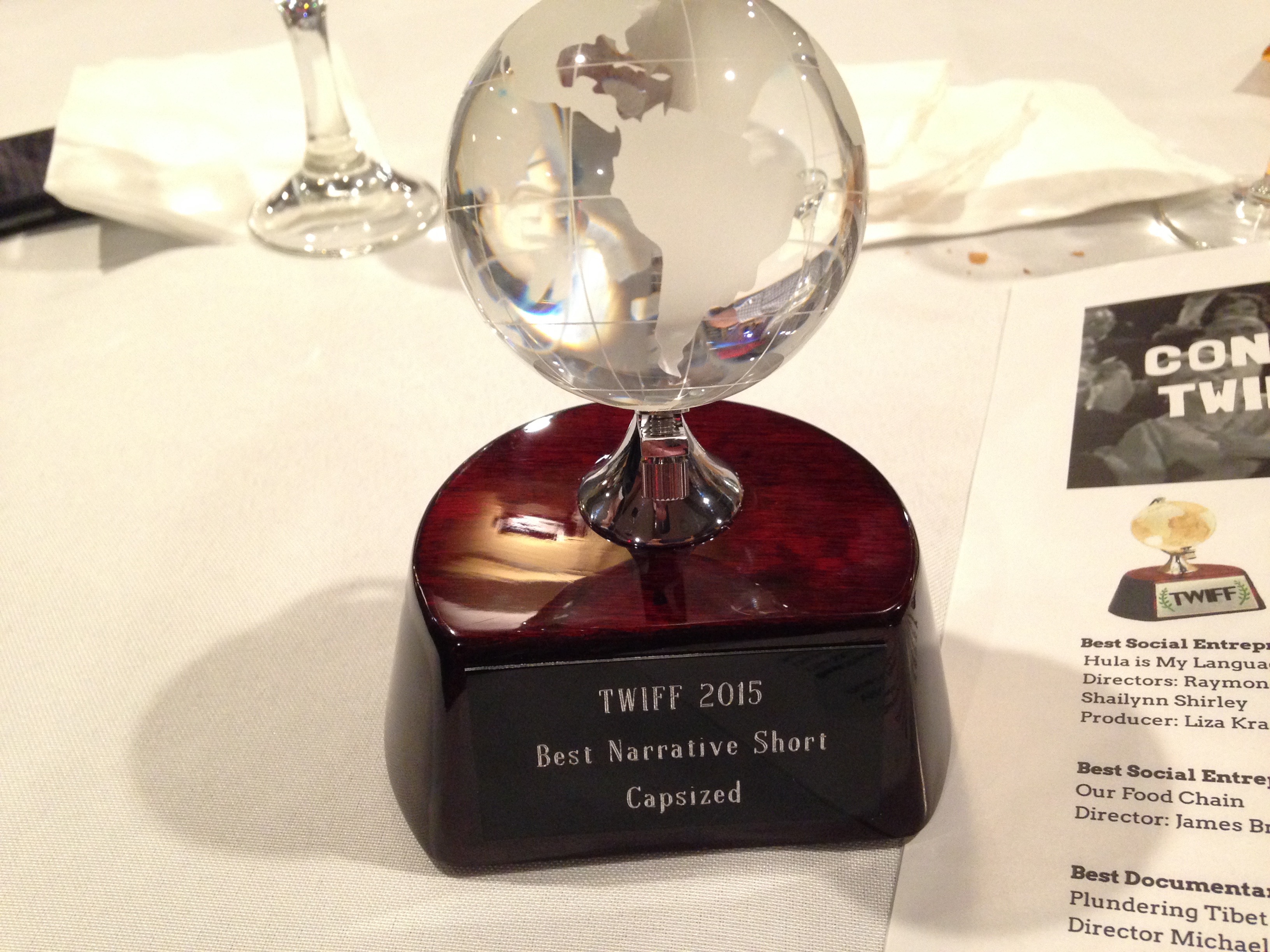 Capsized wins Best Narrative Short at TWIFF