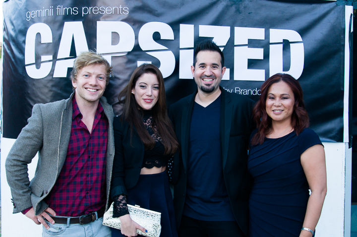 Capsized Premiere in North Hollywood with Sam Meader, Hayley McLaughlin, Brandon M Freer and Christine S Freer.