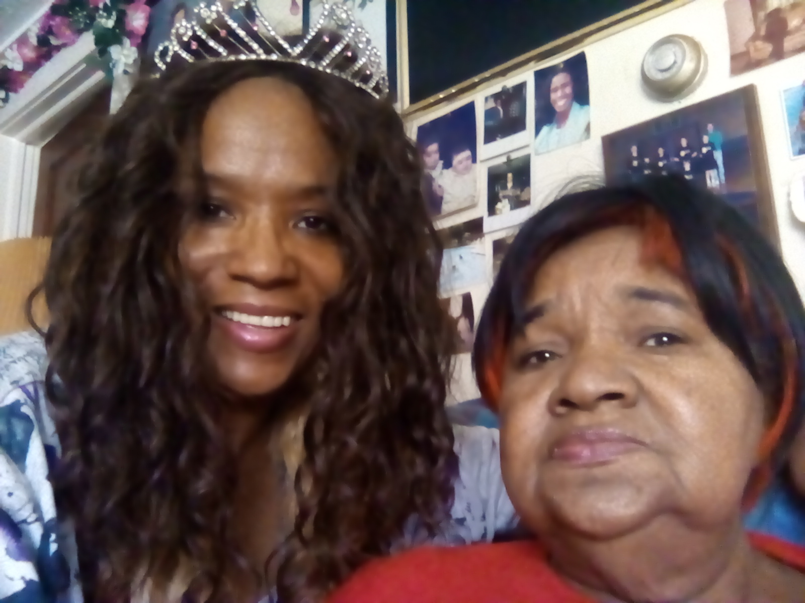 Ms.Pennsylvania 2004 Maria Frisby and 1949 Queen's Court attendant Charmaine Moss in 2015.