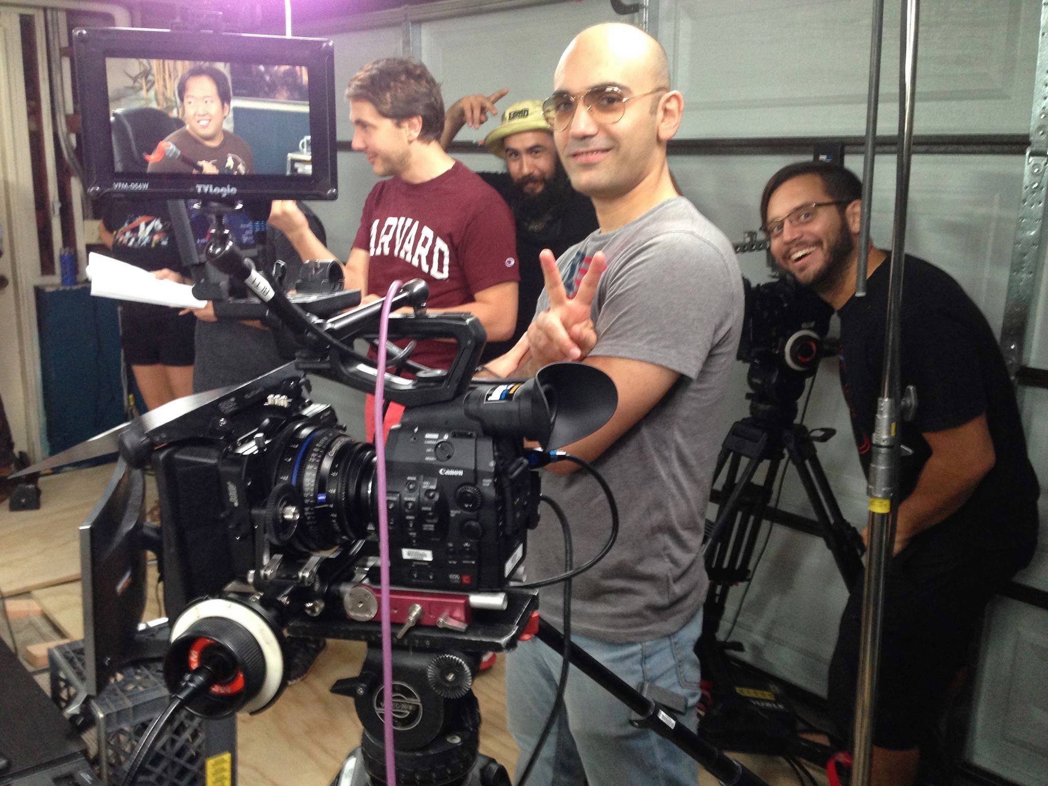 Filming of sitcom: E-Sports, DP: Bruce Finn