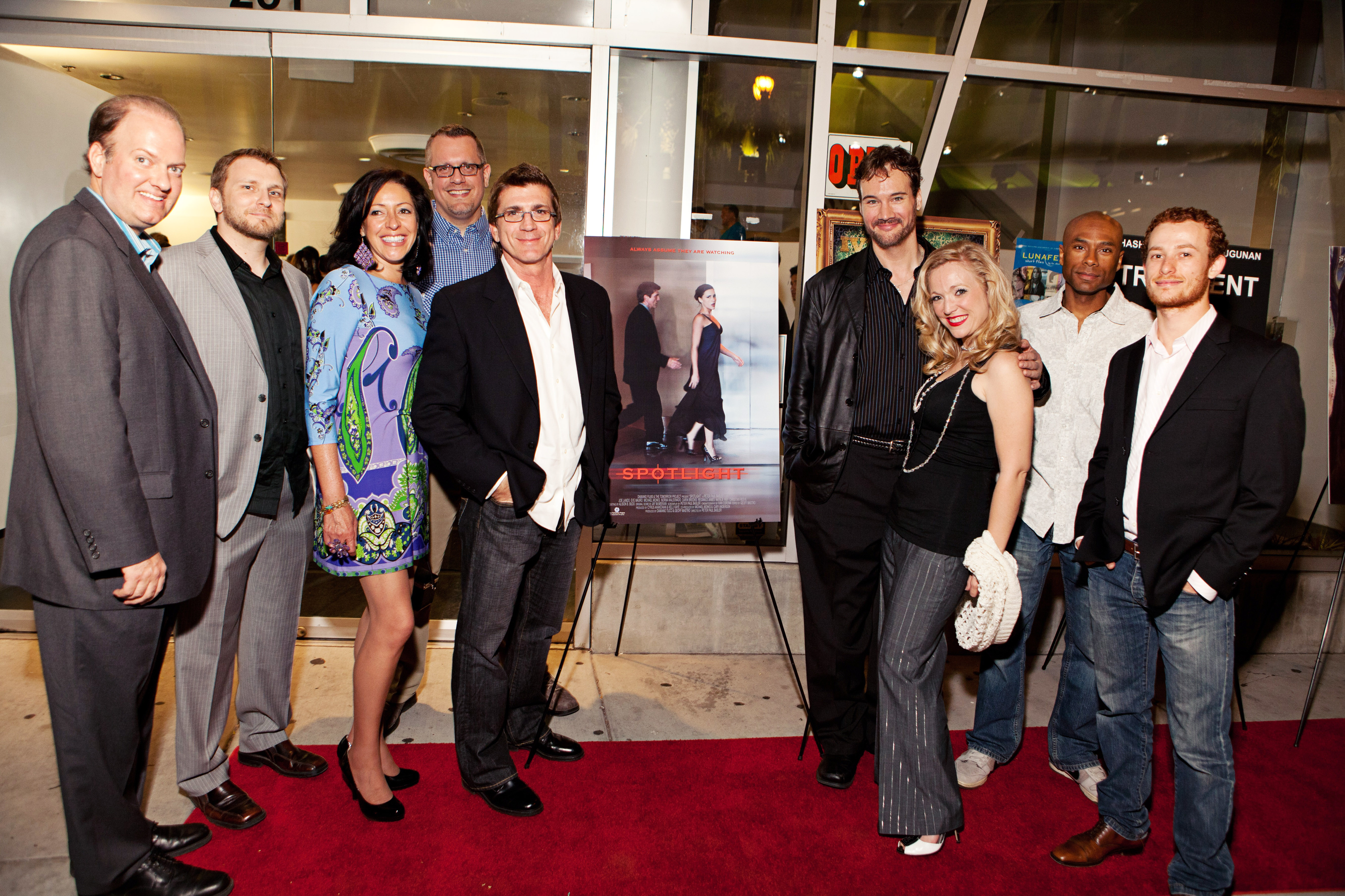 The cast and crew of SPOTLIGHT at the event of ONE APRIL NIGHT OF SHORTS