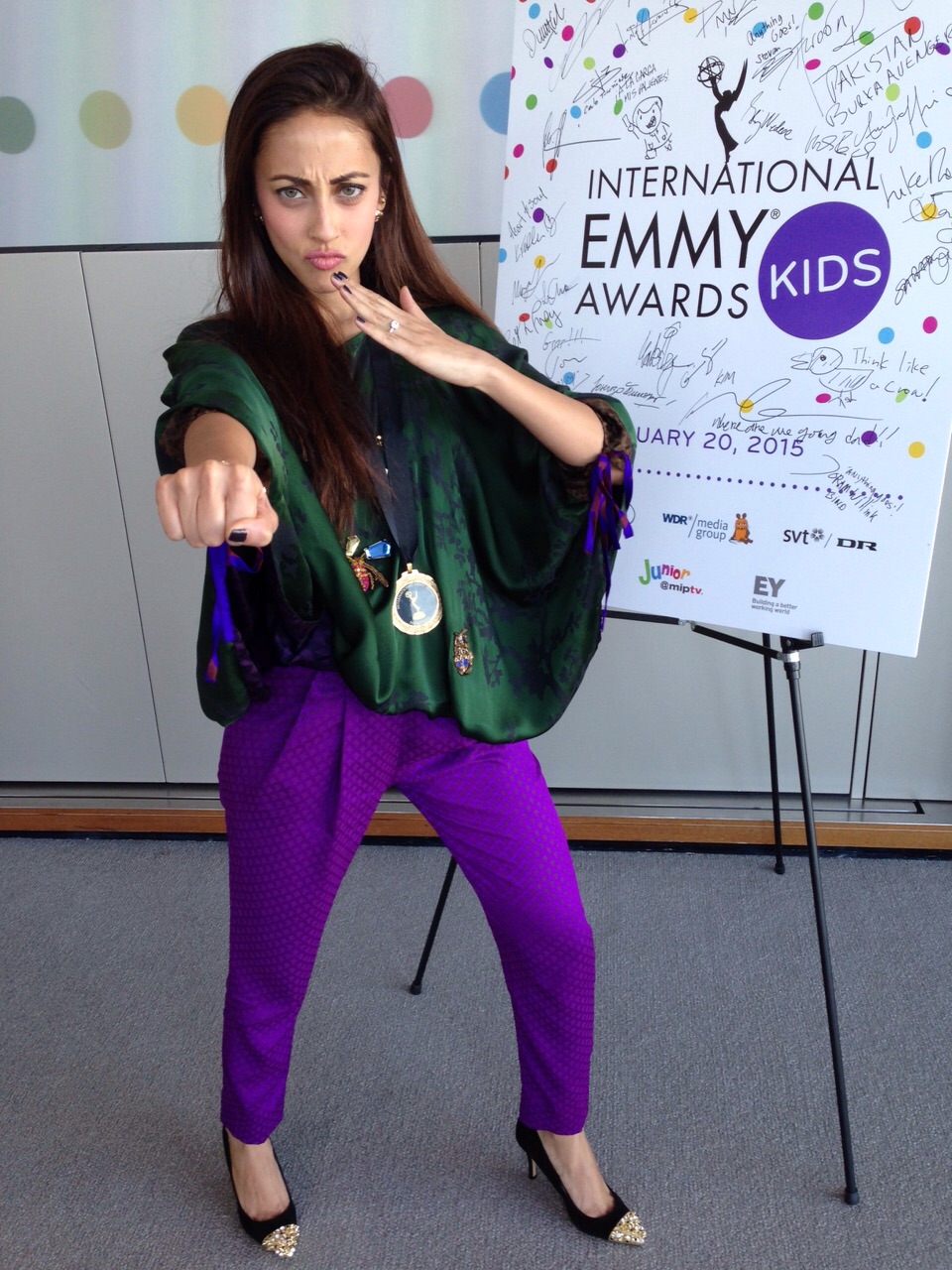 At the 2015 International Kids Emmy Awards, New York.