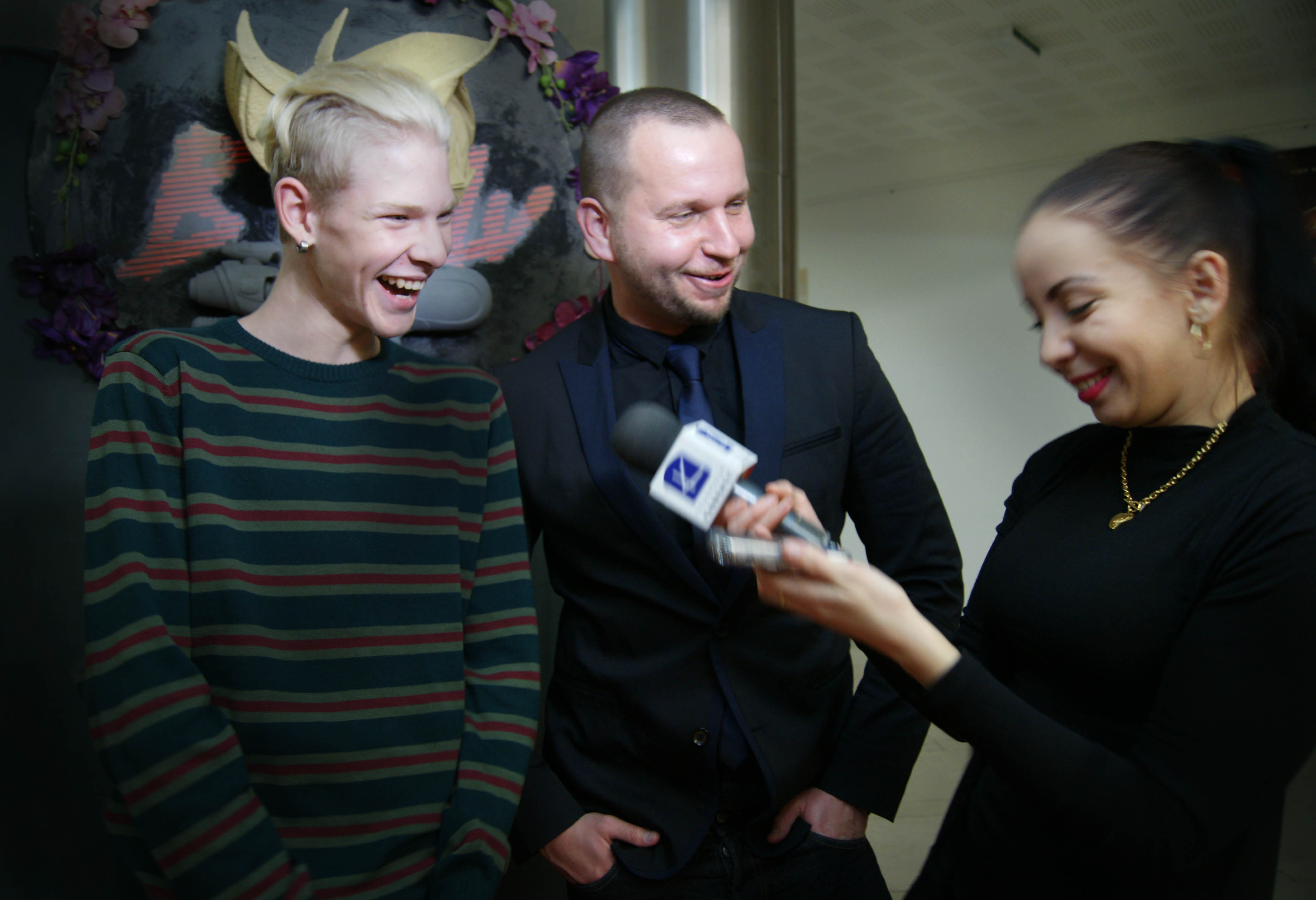 Tominno Kelemen and Jakko Fox, European premiere of BOYS WARS, Nov17, Piestany 2015