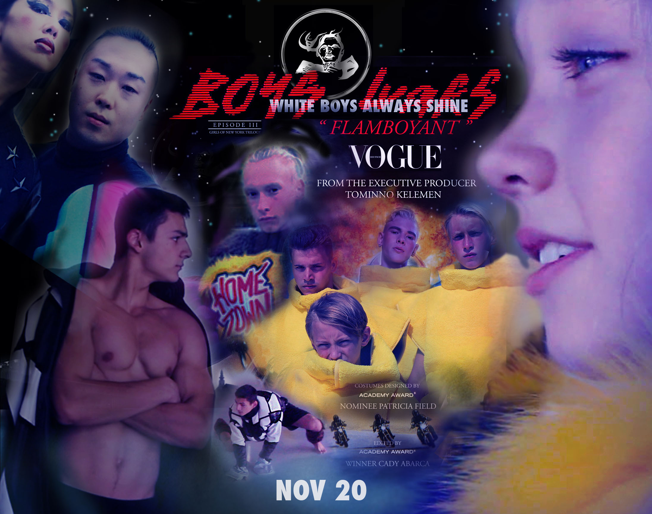 American epic fashion space opera film BOYS WARS directed by Tominno Kelemen MA.