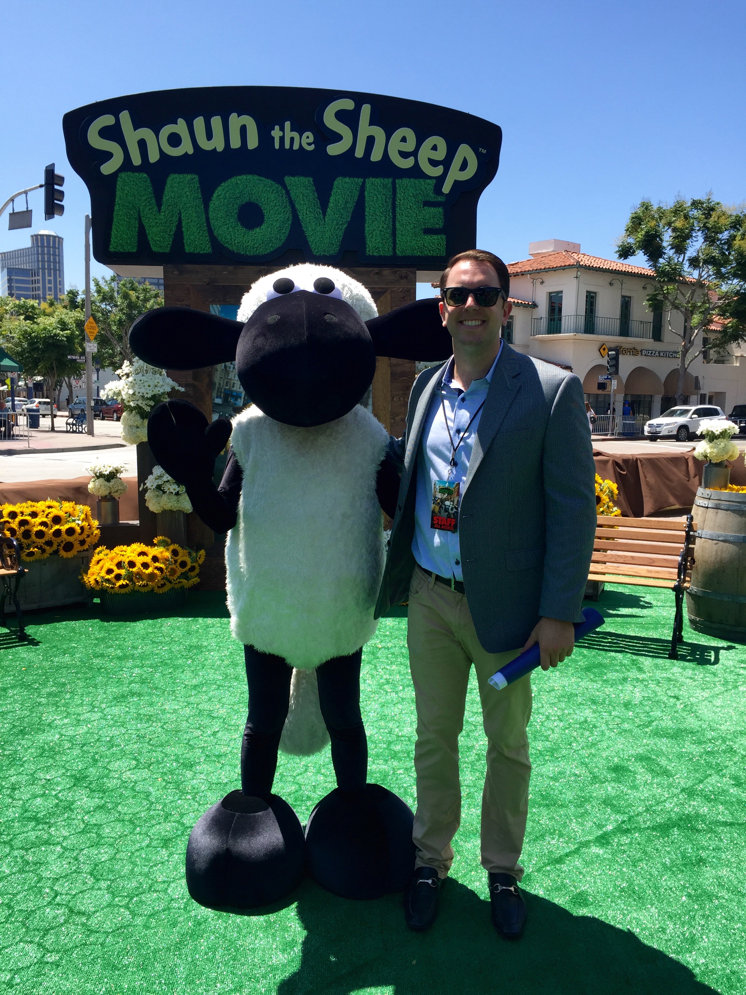 Ryan Svendsen at the premiere of Shaun The Sheep at Regency Theatre, Westwood (2015)