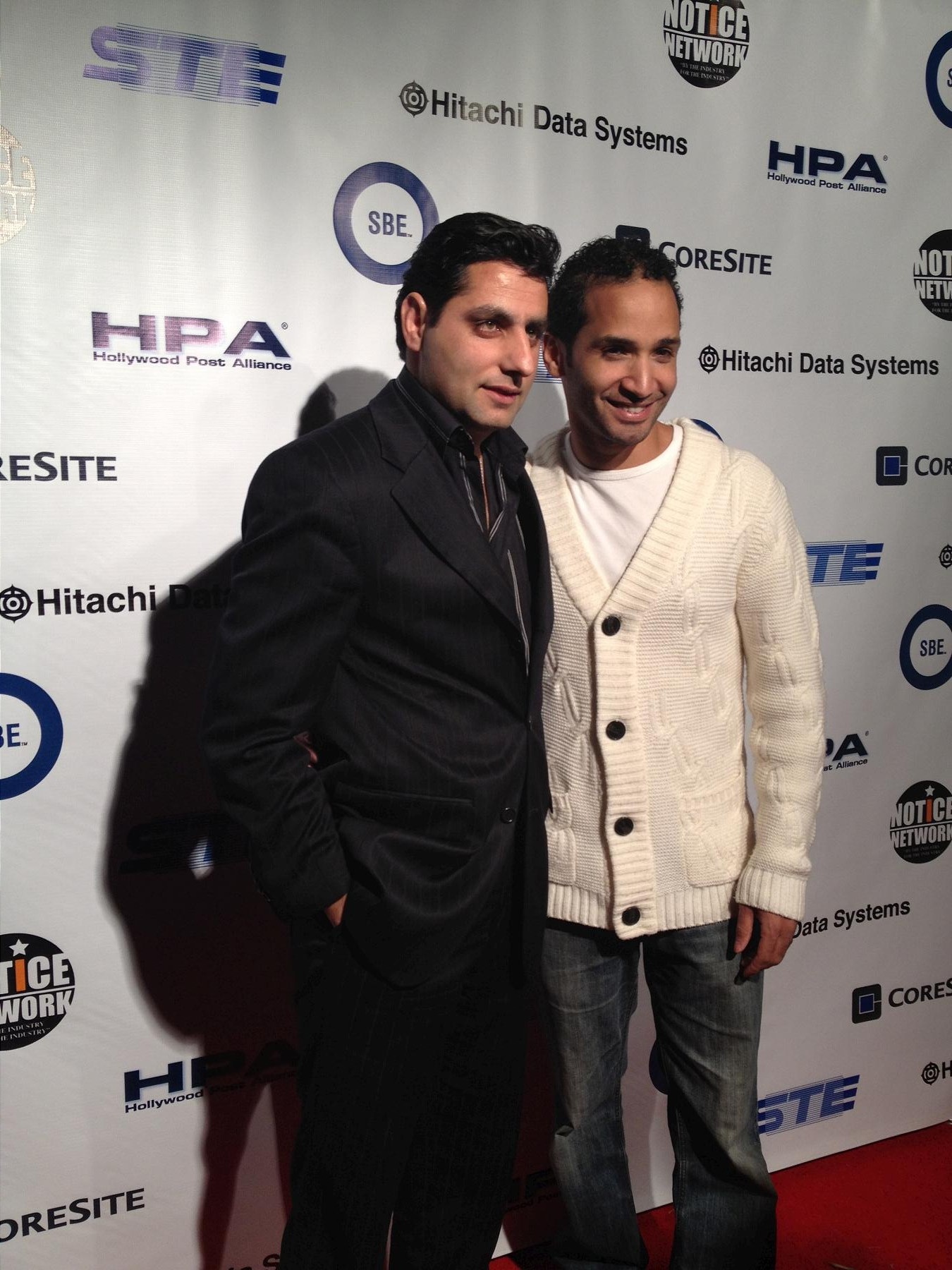 Hollywood TV and Motion Picture mixer party red carpet. 2012