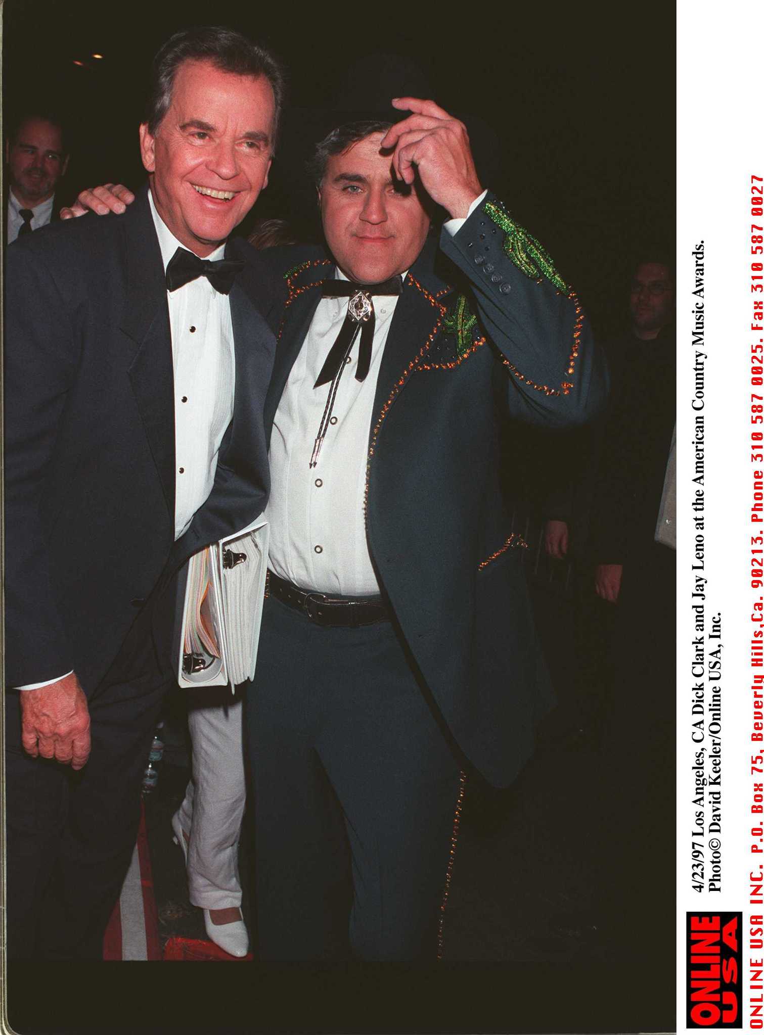 Jay Leno and Dick Clark