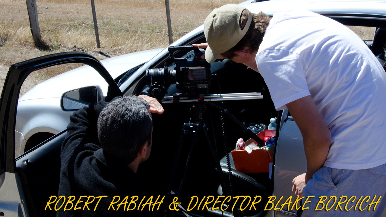 ROBERT RABIAH & BLAKE BORCICH - on set