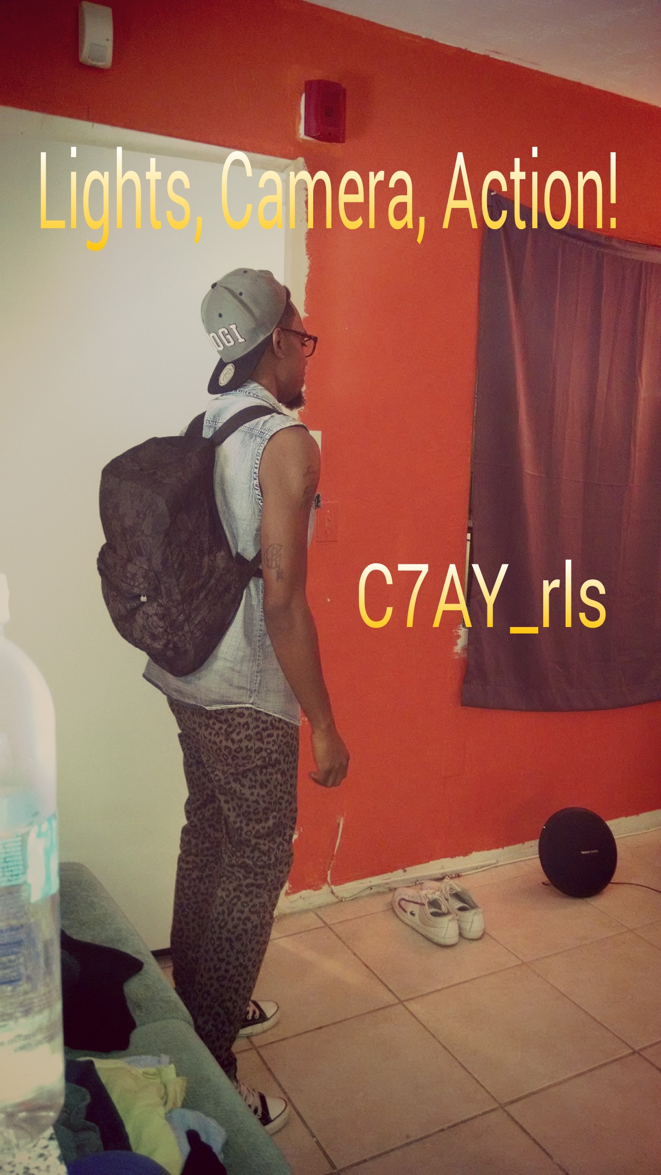 On set with C7AY Real Life Stories