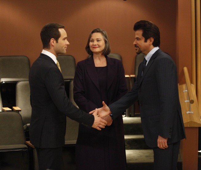 Still of Chris Diamantopoulos, Cherry Jones and Anil Kapoor in 24 (2001)