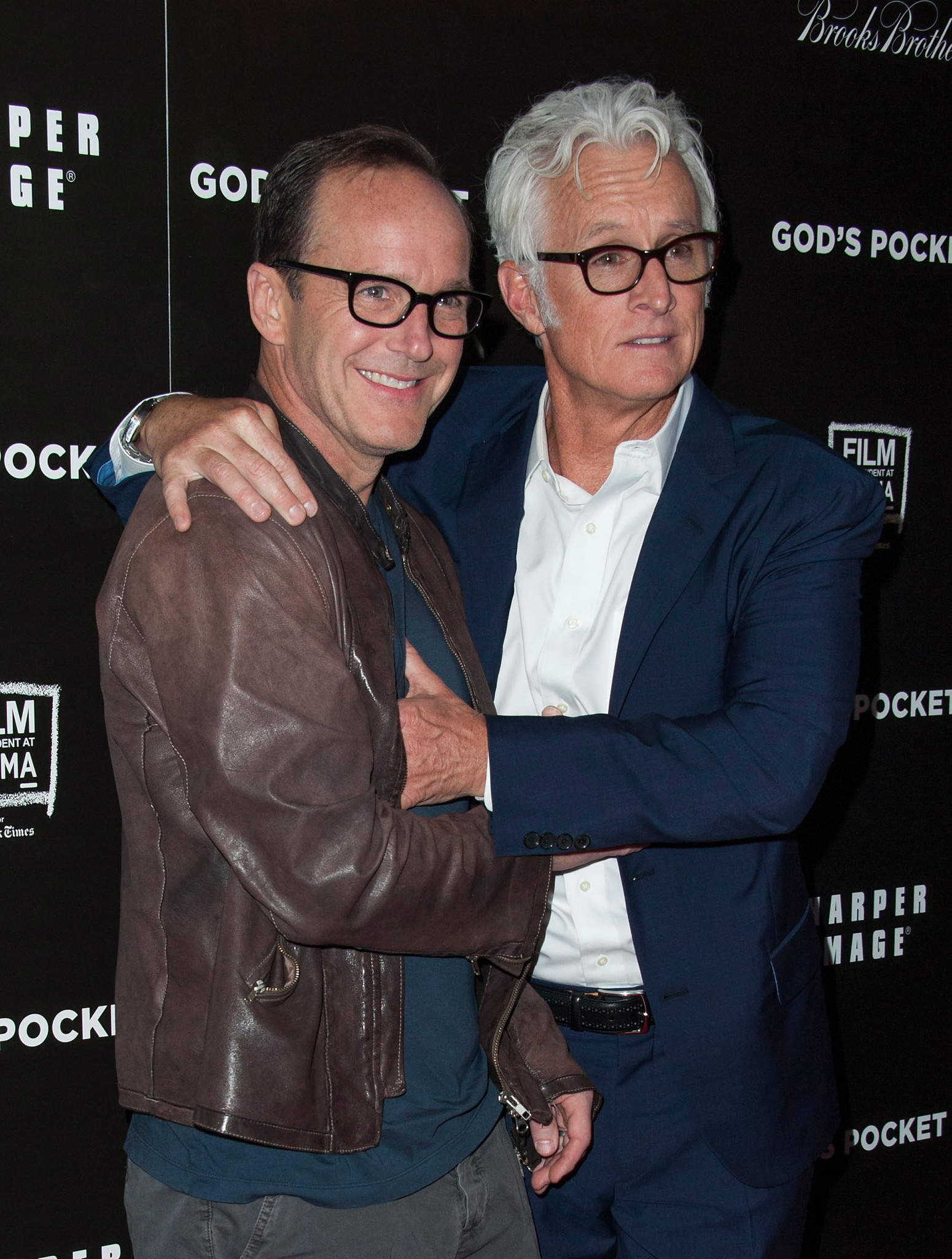 Clark Gregg and John Slattery at event of God's Pocket (2014)