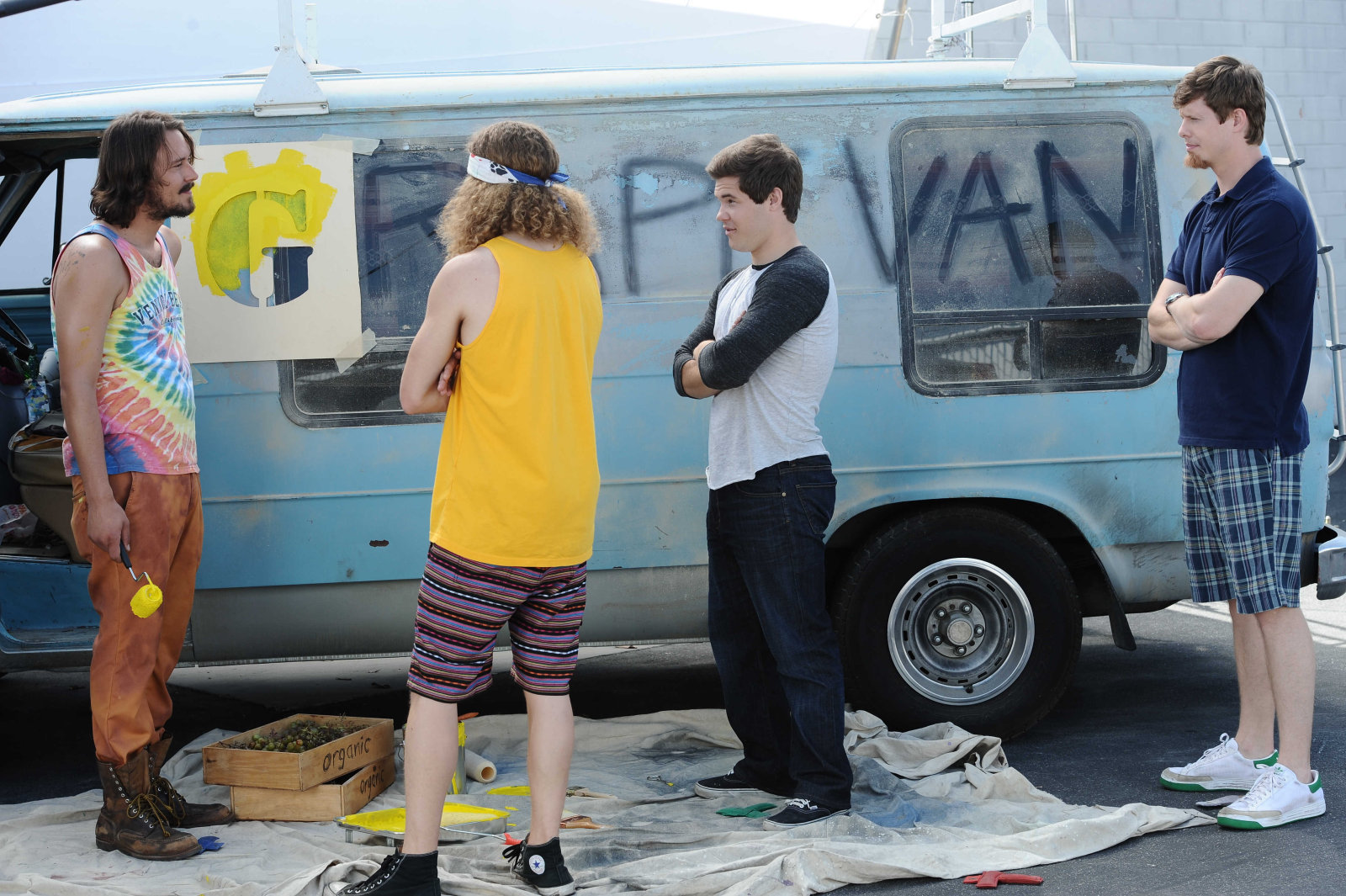 Still of Adam DeVine, Anders Holm and Blake Anderson in Workaholics (2011)